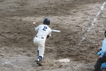 高校野球試合風景