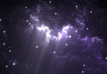 Obraz premium Giant glowing nebula