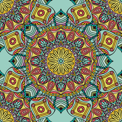 Seamless pattern. Decorative pattern in beautiful colors. Vector illustration