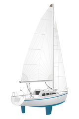 Obraz premium Sailing yacht