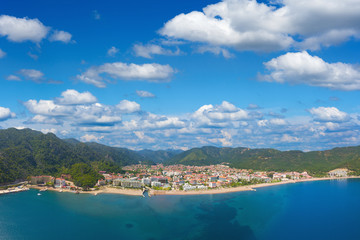 Fototapeta premium Aerial view of Icmeler, Turkey