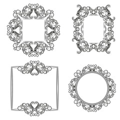 Obraz premium set of vintage frames
