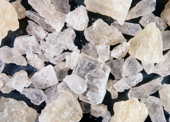 White rock sugar background