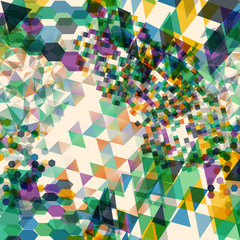 Abstract background with messy polygon shapes