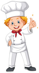 Chef in white uniform