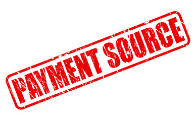 PAYMENT SOURCE red stamp text