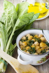 chickpeas with spinach