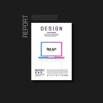 Abstract background vector brochure template. Flyer Layout