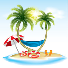 Summer holiday-beach holiday