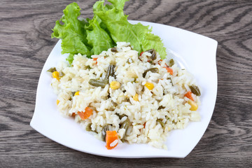 Rice with vegetables