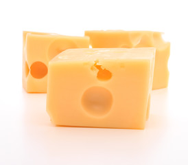 cheese isolated on white background cutout