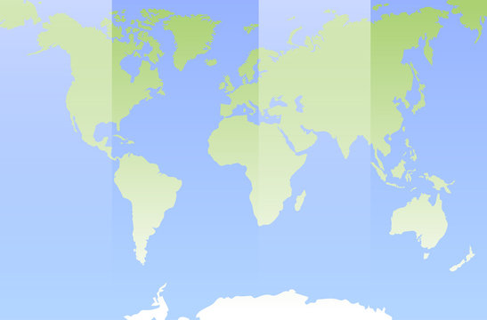 World map. Flat design