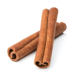 cinnamon stick spice isolated on white background closeup