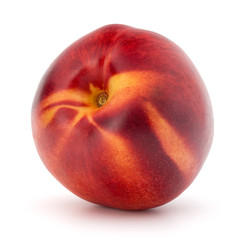 Nectarine fruit isolated on white background close up