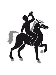 drink booze party beer Oktoberfest alcohol drink drunk black cool riding horse stallion equestrian comic cartoon