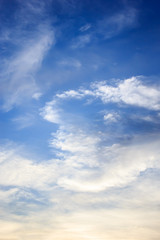 Blue sky with cloud