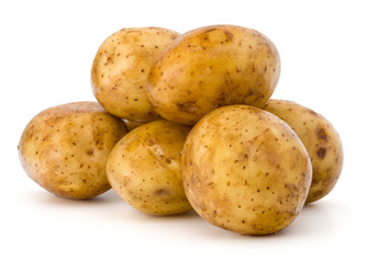 new potato tuber isolated on white background cutout