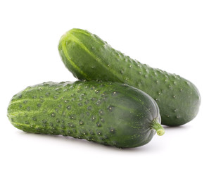 Cucumber vegetable  isolated on white background cutout