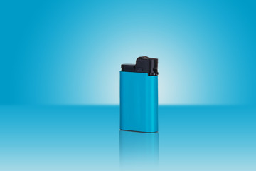 blue lighter on cool background