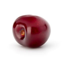 Sweet cherry berry isolated on white background cutout