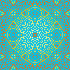 Seamless hand drawn vector ethnic texture. Vintage tribal ethnic backdrop, seamless texture. Boho fashion style background. Hand drawn vector illustration made of simple doodles. Zen tangle pattern.