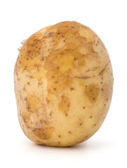 new potato tuber isolated on white background cutout