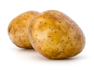 new potato tuber isolated on white background cutout