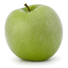 green apple isolated on white background cutout