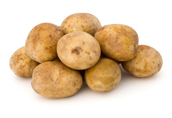 new potato tuber isolated on white background cutout