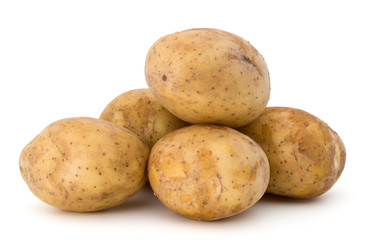 new potato tuber isolated on white background cutout