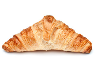 Croissant or  crescent roll isolated on white background cutout