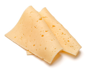 cheese slice isolated on white background cutout