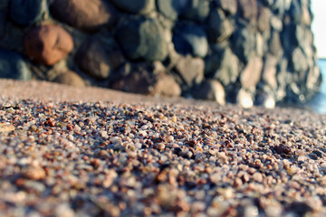 pebbles at the seashore