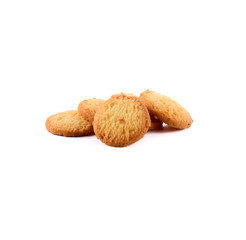biscuits on white background