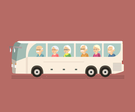 Seniors Travel By Bus