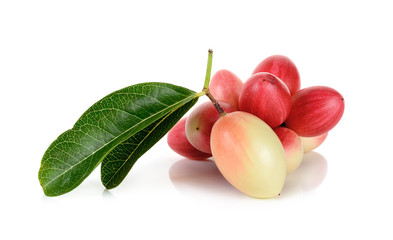 Carunda or Karonda isolated on white background