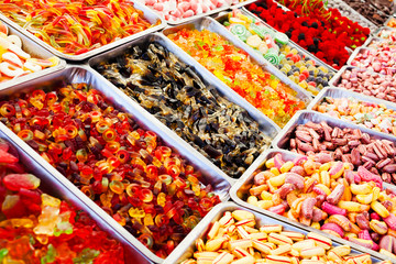 Red and yellow candies