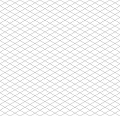 Gray isometric grid seamless pattern