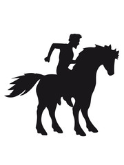 rider riding ross knight prince young man guy horse outline silhouette shadow stallion