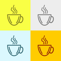 Icon Of Tea or Coffee Cup. 
