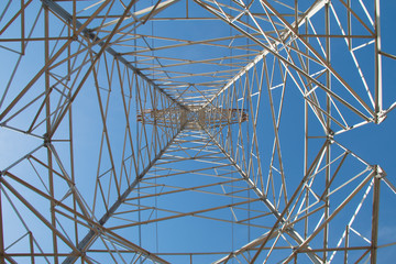 Low angle shot power tower