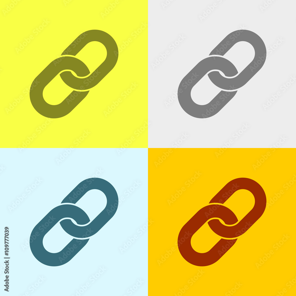Poster icon of computer table.