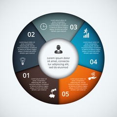 Vector infographic design template.