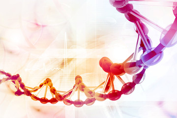Digital illustration of DNA