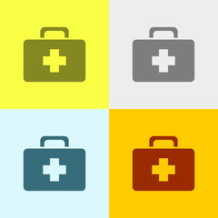 Icon Of First Aid Box.