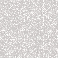 Seamless pattern with decorative roses