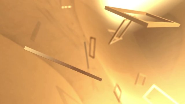 Seamless looping animation of 3D golden rectangles