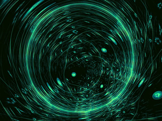 Abstract rings background - digitally generated image