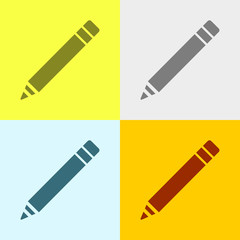 Icon Of Pencil Or Write. 