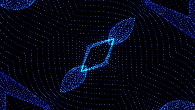 VJ Kaleida Particle Starfish Looping Animation